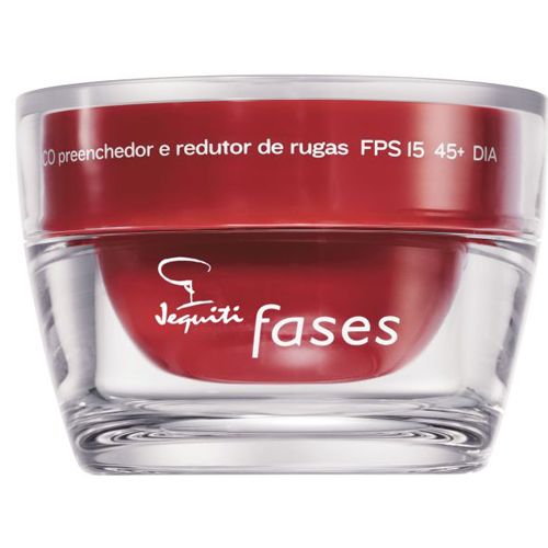 45+ Dia Preenchedor e Redutor de Rugas FPS 15 Jequiti Fases,